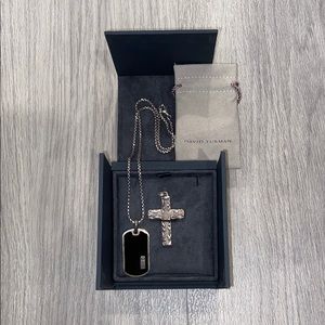 David yurman bundle dog yah and cross charm